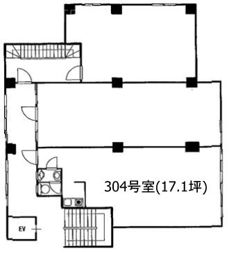 新宿ユニオンビル304 間取り図