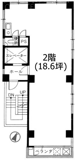 九段ベストビル2F 間取り図