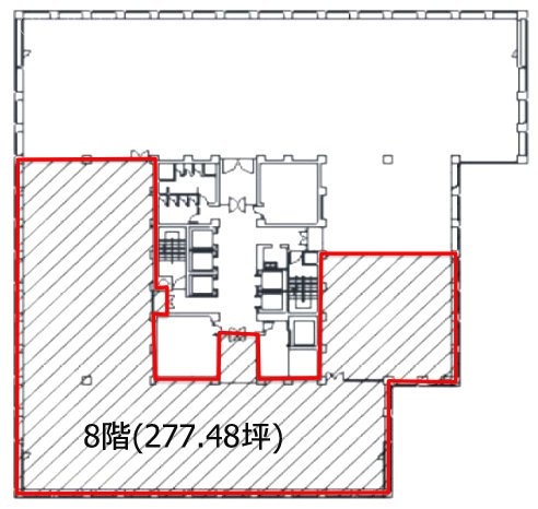 新橋住友ビル8F 間取り図
