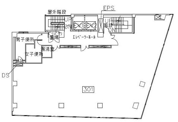 日本橋本町スクエア3F 間取り図