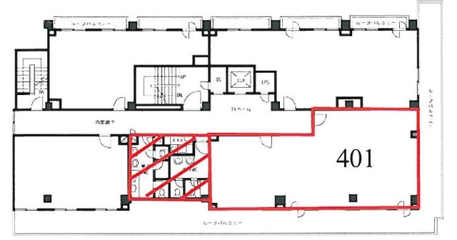 VORT西新宿401 間取り図