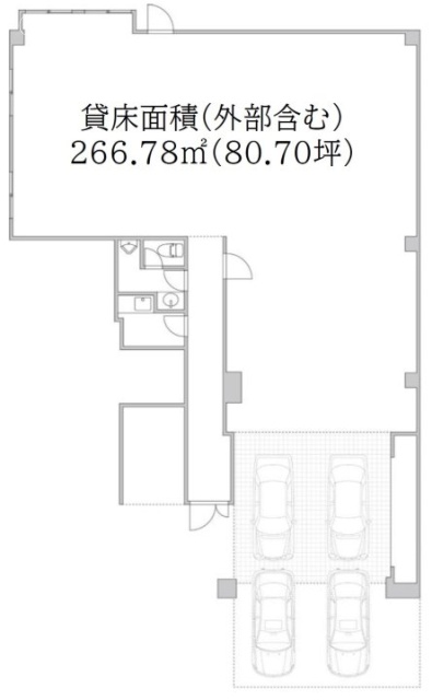 金子ビル1F 間取り図