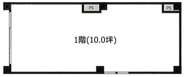 ルーブル豪徳寺1F 間取り図