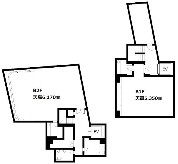 目黒ベガタワーB1F～B2F 間取り図