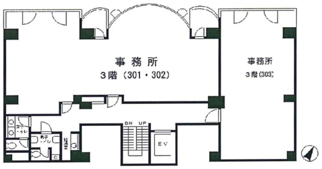 セリオ弐番館ビル303 間取り図