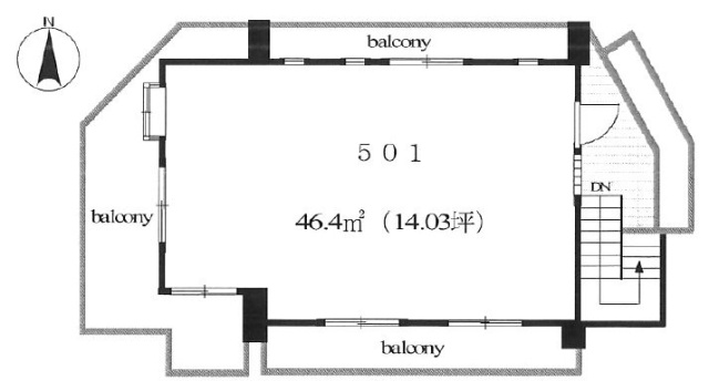 セレサ代官山501 間取り図