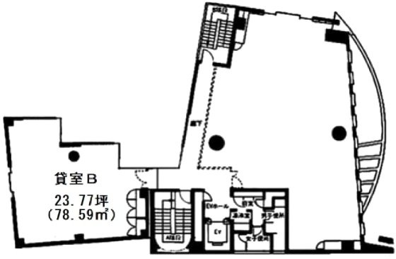 戸浪大森ビルB 間取り図