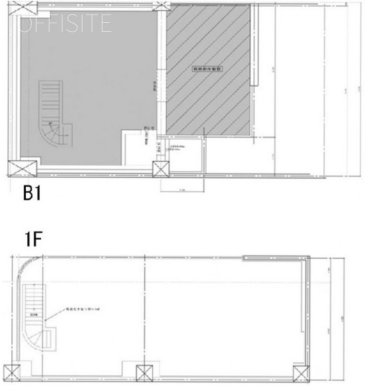 市橋ビルB1F~1F 間取り図