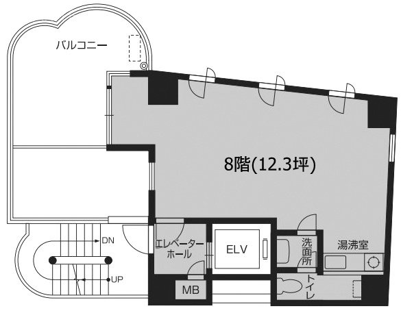 村松ビル小金井8F 間取り図