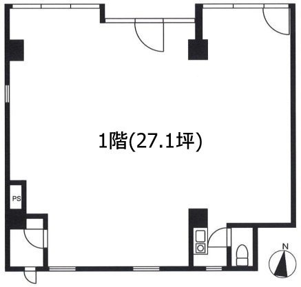 マンション豊友1F 間取り図