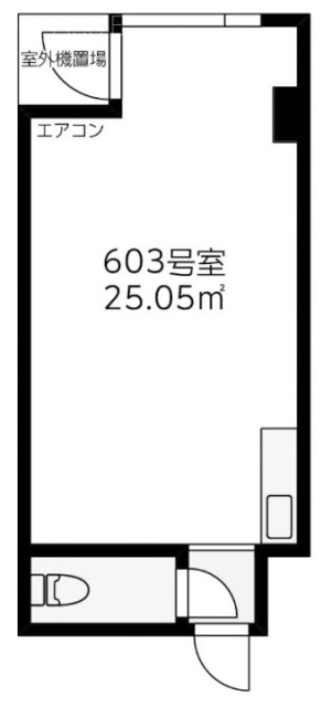 渋谷道玄坂プラザ仁科屋ビル603 間取り図