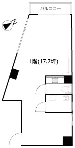 ベスト用賀ビル1F 間取り図