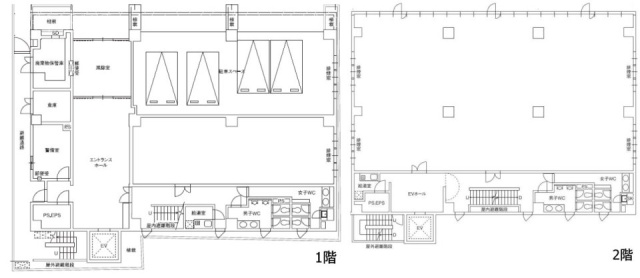 水天宮CPビル1F～2F 間取り図