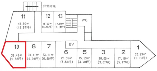 第1下川ビル510 間取り図