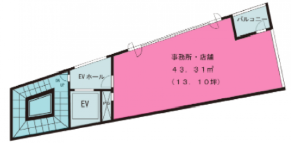 第一榮來ビル6F 間取り図