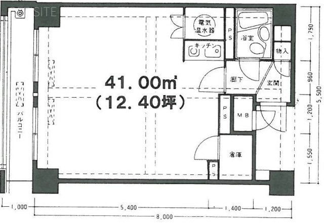 東銀座ロイアルハイツ3F 間取り図