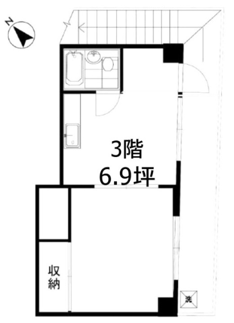 牧之内ビル3F 間取り図