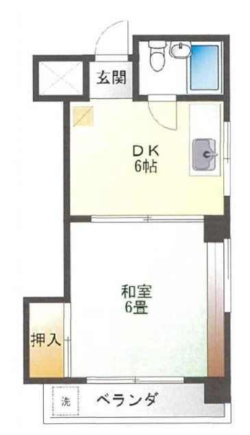 中延山本ビル401 間取り図