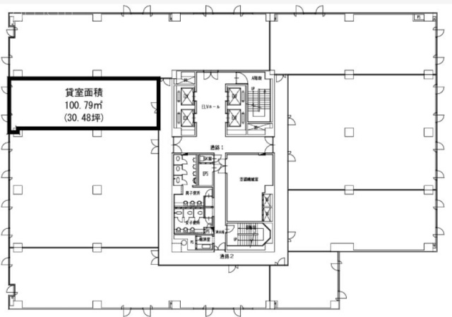 明治安田生命宇都宮大通りビル8F 間取り図