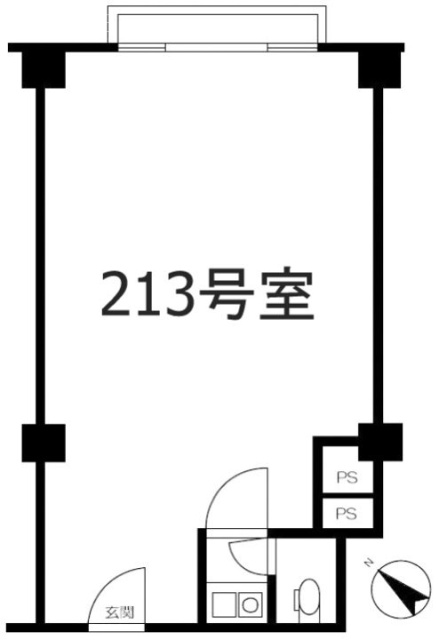 ヴィラ赤坂213 間取り図