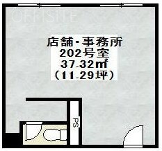 新宿Qフラットビル202 間取り図