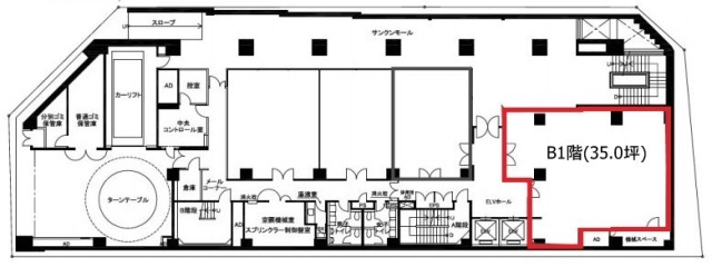 尚友会館B1F 間取り図