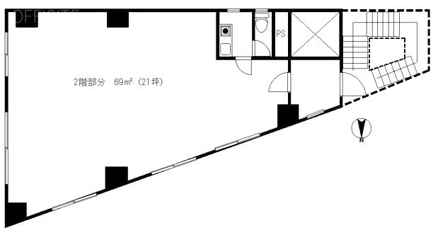 MRビル2F 間取り図