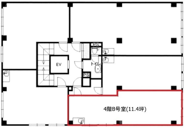 八重洲5の5ビルB 間取り図