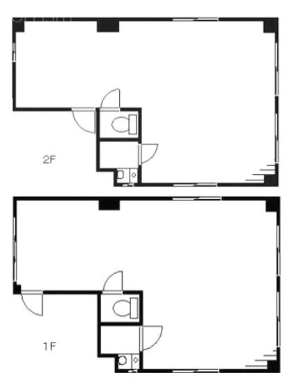 第2鈴木ビル1F～2F 間取り図