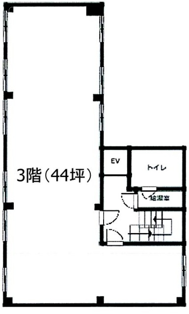 長坂第2ビル3F 間取り図