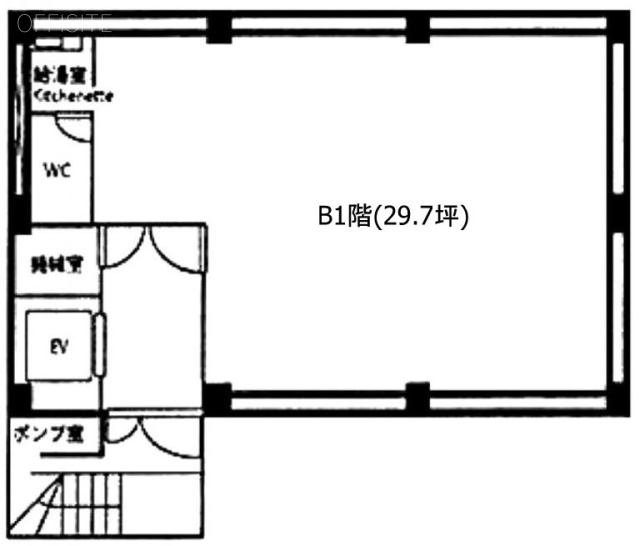 オフィスコオフィス南青山三丁目B1F 間取り図