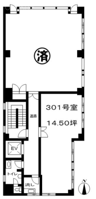 Ueno aビル301 間取り図