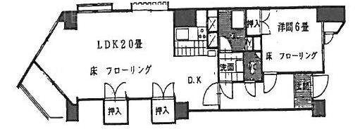 千駄ヶ谷フラワーマンション403 間取り図