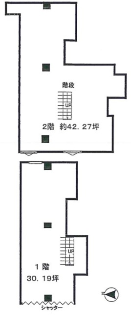 羅ビル1F～2F 間取り図