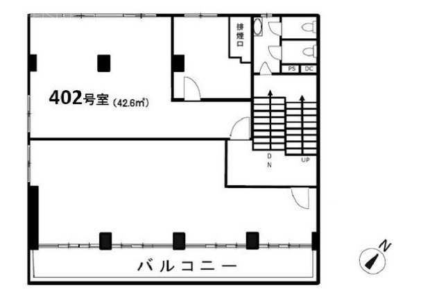 銀座新星ビル402 間取り図