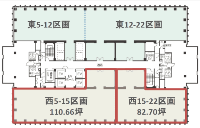 新宿野村ビル西15-22 間取り図