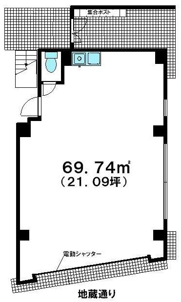エクセルイン第2ビル1F 間取り図