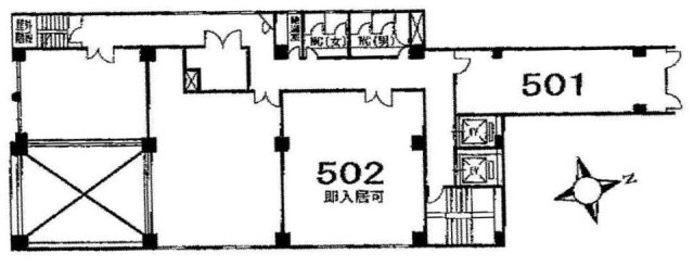 カクタス飯田橋501 間取り図