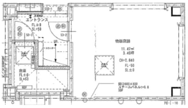 潮代(しおだい)ビル1F 間取り図