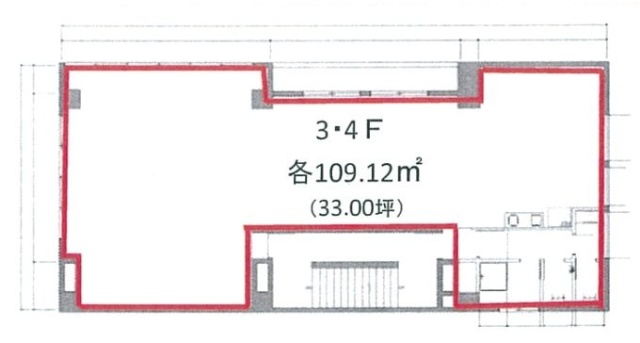 ル・コア原宿3F 間取り図