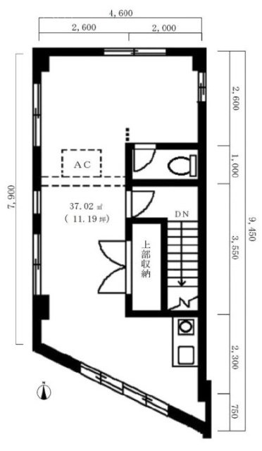 代々木上原ttビル3F 間取り図