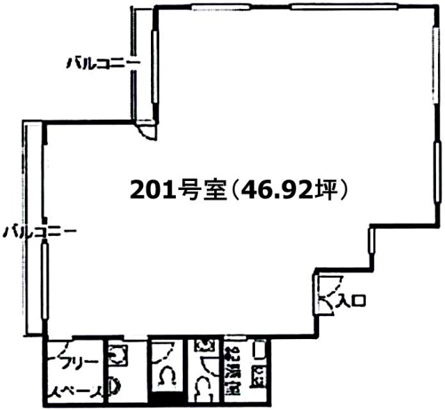 幡ヶ谷TSビル201 間取り図