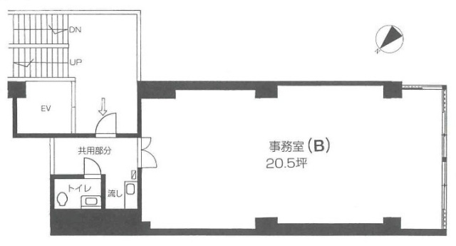 日生住宅目黒マンション206B 間取り図