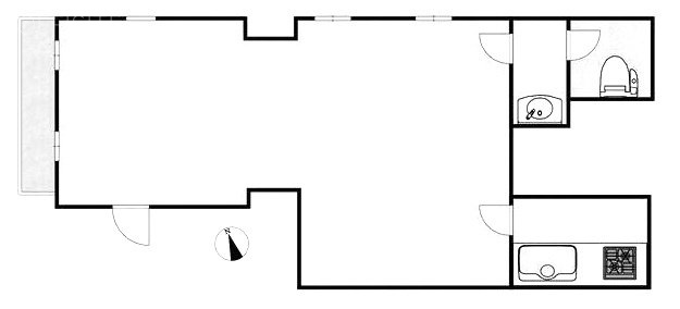 ダイナシティ三軒茶屋205 間取り図