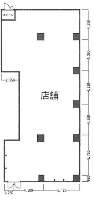 グラディート汐留ビアンコ102 間取り図