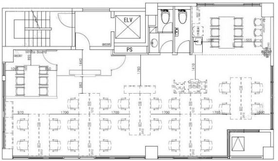 アサヒビル4F 間取り図