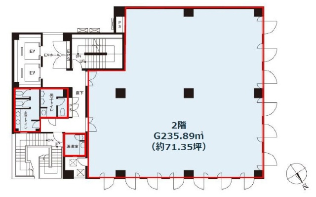 藤和八丁堀ビル2F 間取り図