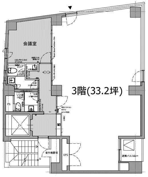 グランド茅場町ビル3F 間取り図