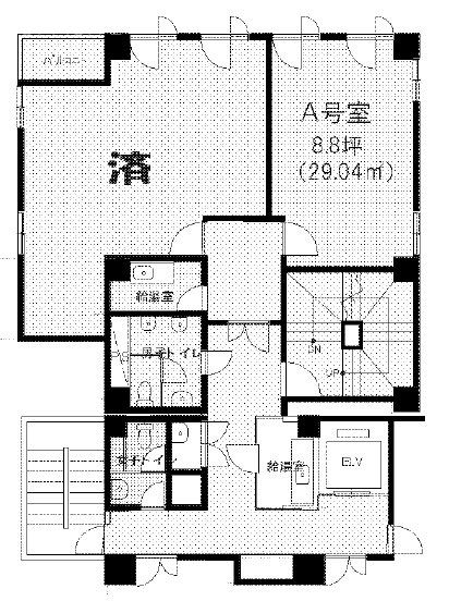 新橋第一ビル新館A 間取り図