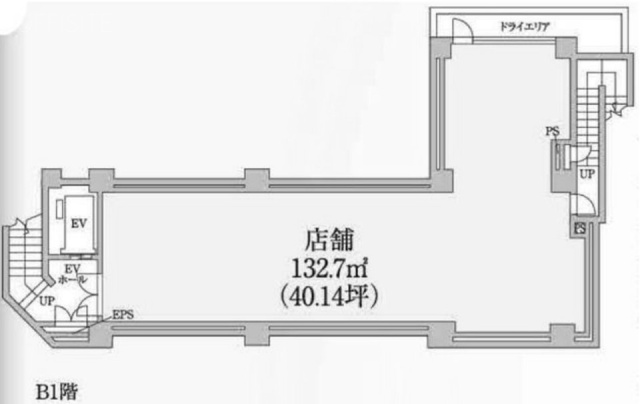 松戸THビルB1F 間取り図